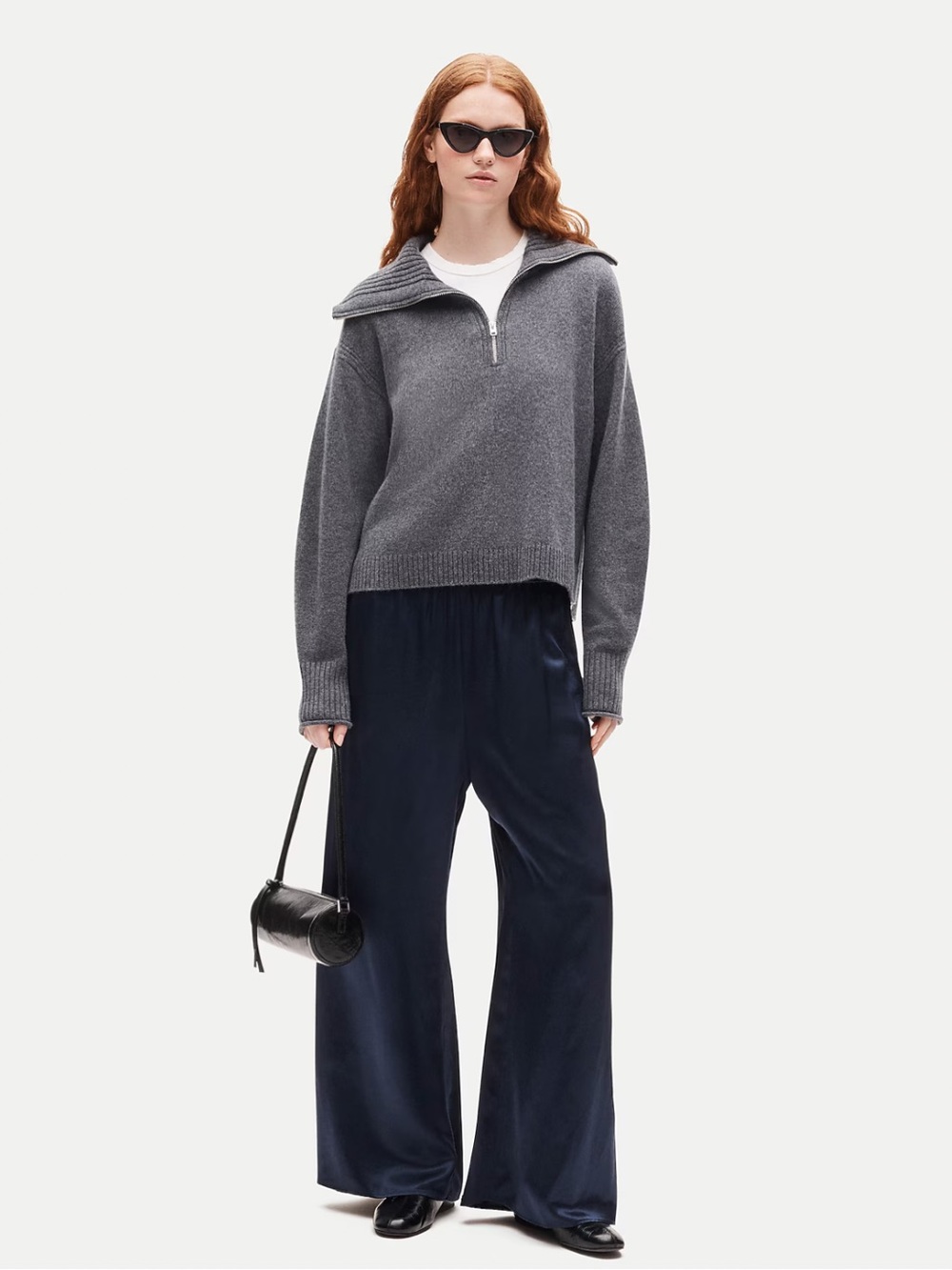 J. Crew NWT Small Cosmo pant in luster charmeuse - Navy $158